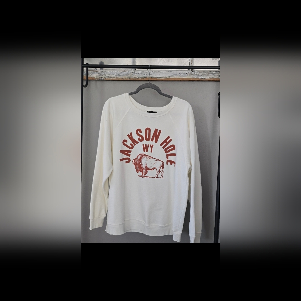 Free People Jackson Hole WY Graphic Sweatshirt